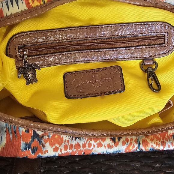 Jessica Simpson Tatiana Hobo Bag with Brown Details - Picture 11 of 14